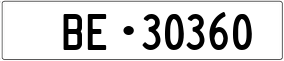 Trailer License Plate